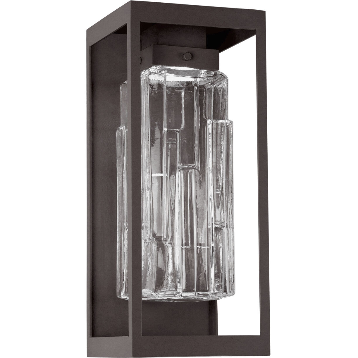 Outdoor Maison LED 18 inch Statuary Bronze Outdoor Sconce in Clear Ledgestone